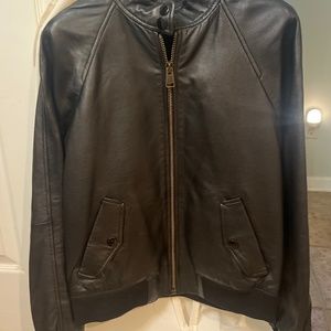Women’s Small COACH Leather Bomber Jacket